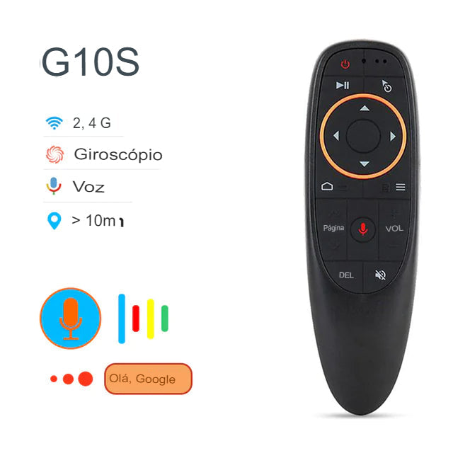 Controle Remoto Sem Fio Para Tv Box G10